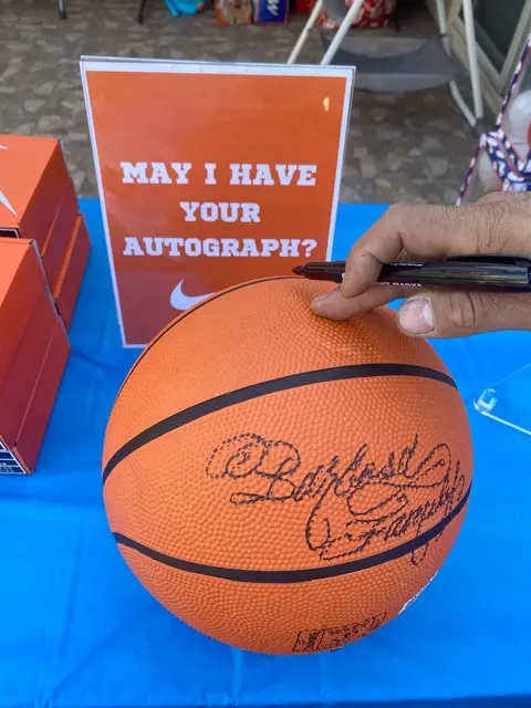 Basketball Guest Book Sign for an Autograph Station