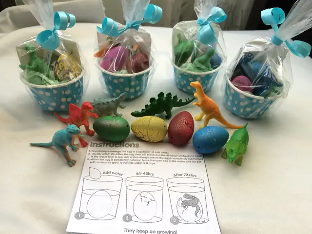 Dinosaur Favor Cups with Blue Polka Dots