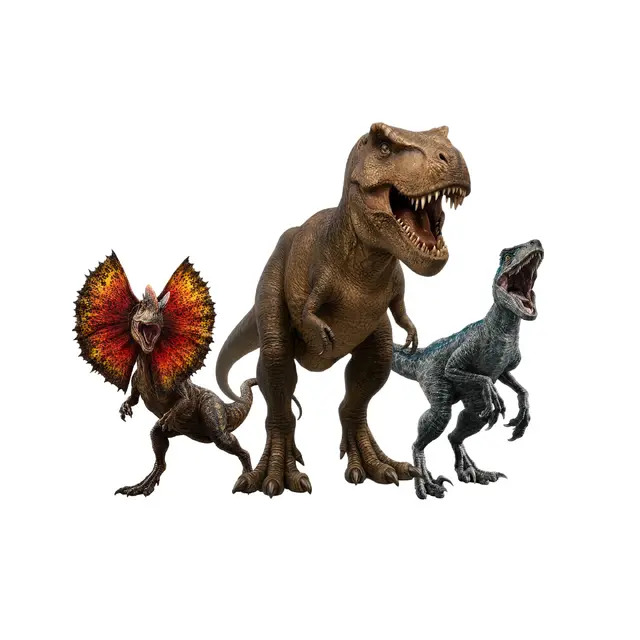 Realistic Dinosaur PNG Clipart – 12 Transparent Images