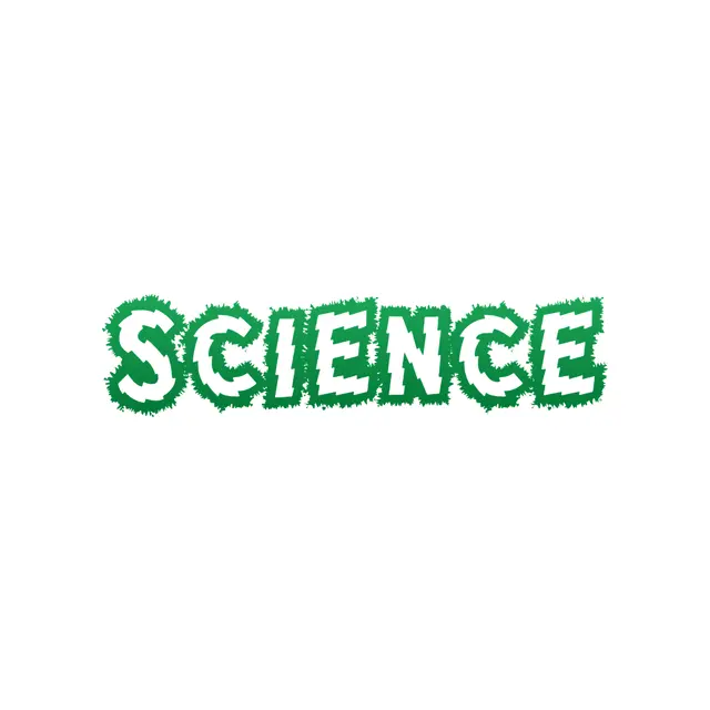 Green Mad Science Printable Lettering