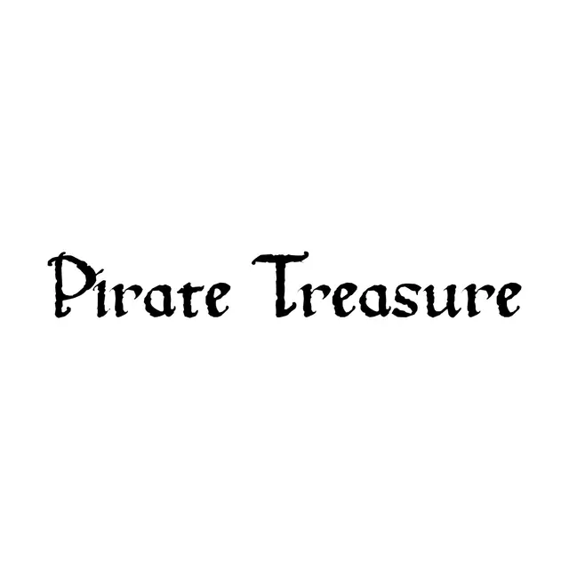 Pirate Treasure Rough Script Printable Lettering