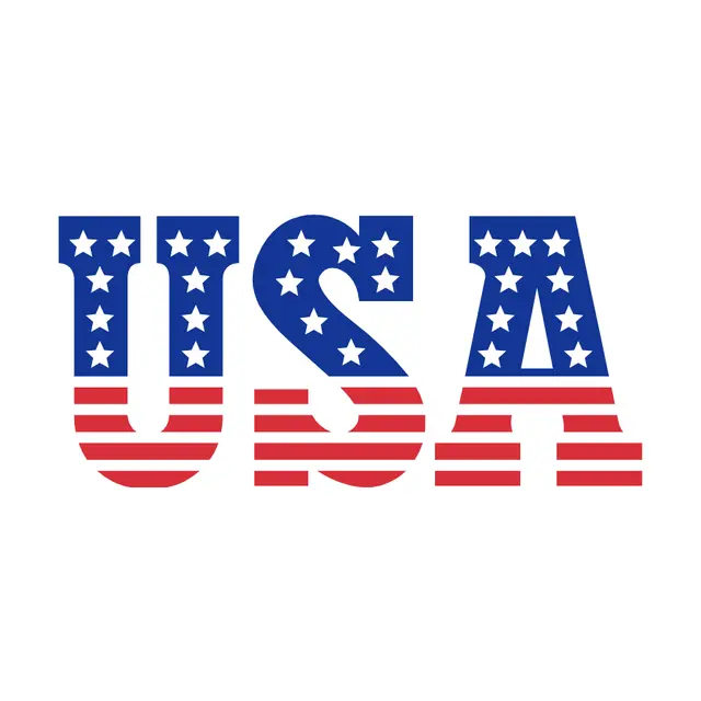 USA Stars Above Stripes Printable Lettering