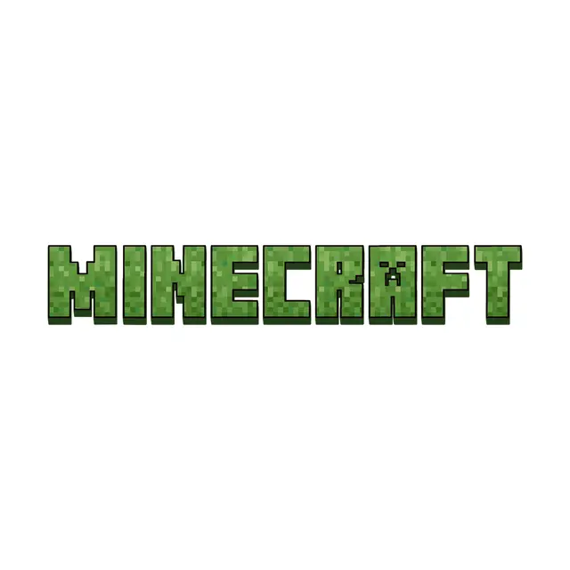 Minecraft-Inspired Green Pixel Printable Lettering
