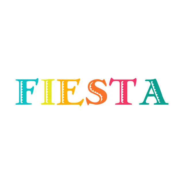 Multicolor Fiesta Serif Printable Lettering