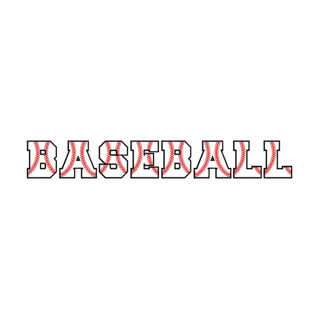Baseball Stitch Pattern Printable Lettering