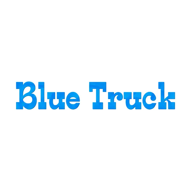 Little Blue Truck-Inspired Blue Serif Printable Lettering