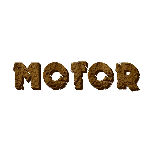 Muddy Tire-Track Motor Printable Lettering