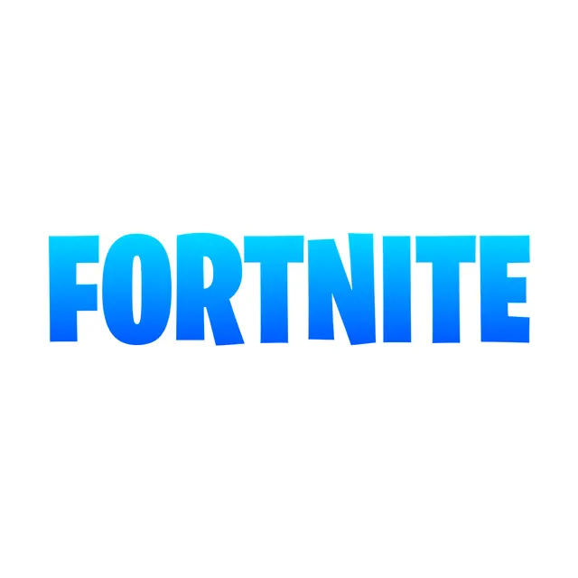 Fortnite-Inspired Blue Gradient Printable Lettering