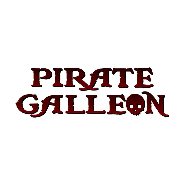 Pirate Galleon Skull Printable Lettering