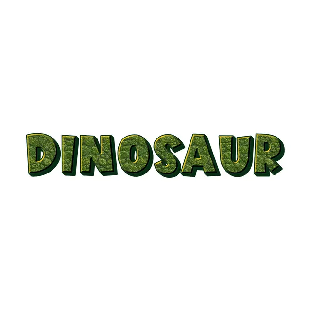 Green Dinosaur Scale Printable Lettering