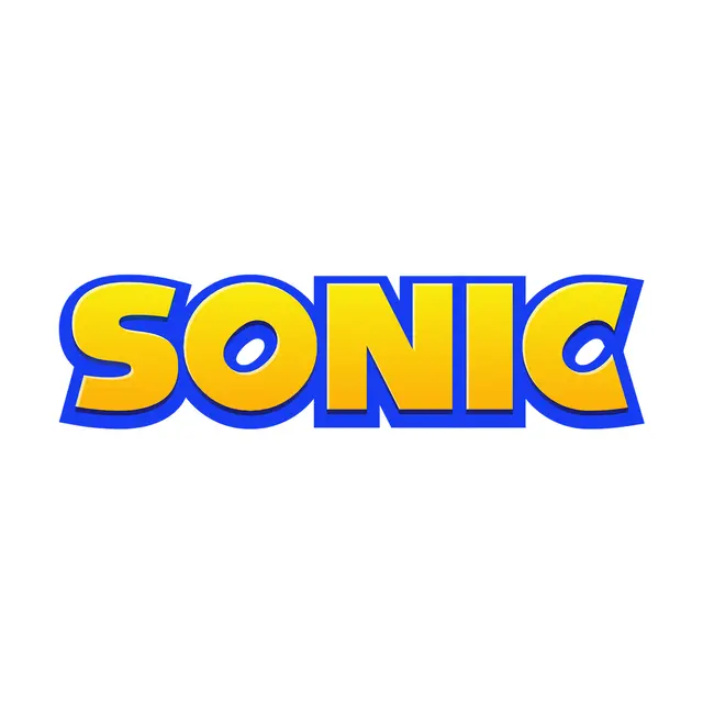 Sonic-Inspired Yellow and Blue Printable Lettering