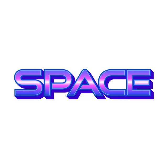 Purple and Blue Space Printable Lettering