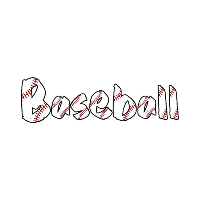 Baseball Stitch Doodle Printable Lettering