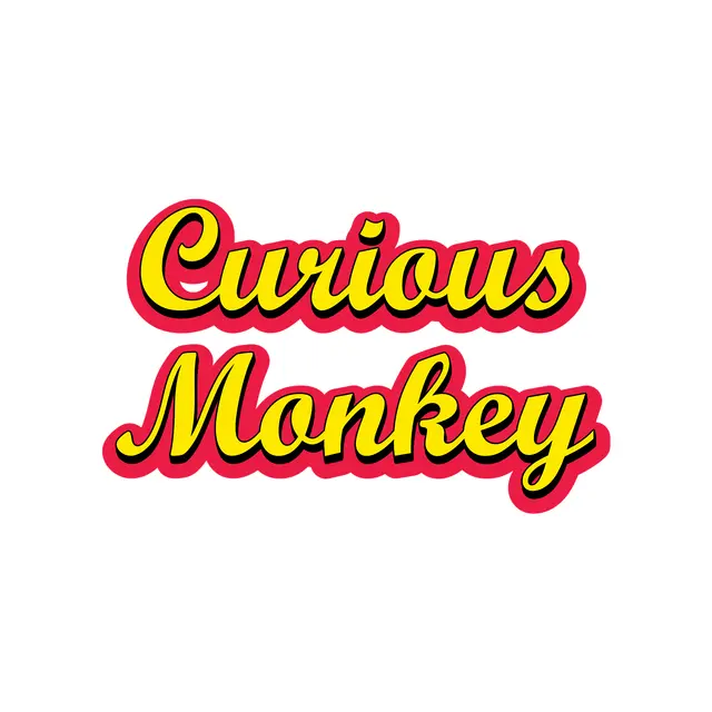Curious George-Inspired Yellow and Red Printable Lettering