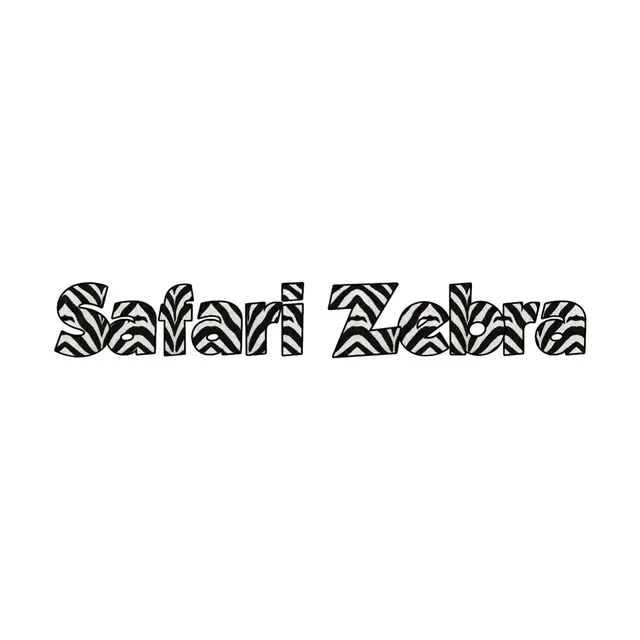 Safari Zebra Stripe Printable Lettering