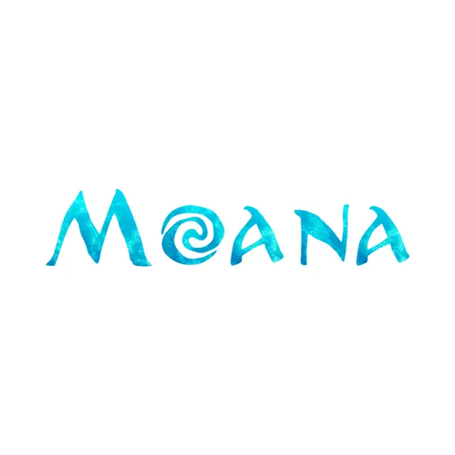 Moana-Inspired Turquoise Printable Lettering