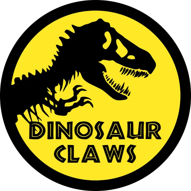 Yellow Dinosaur Claws Printable Sticker