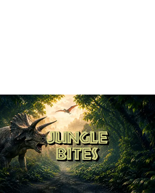 Jurassic Jungle Bites Printable Tent Food Label