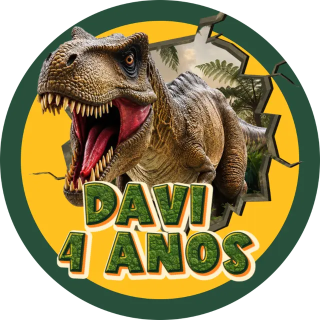 Roaring T-Rex Printable Water Bottle Label