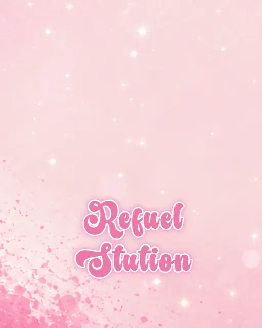 Pink Sparkle Refuel Station Printable Tent Food Label