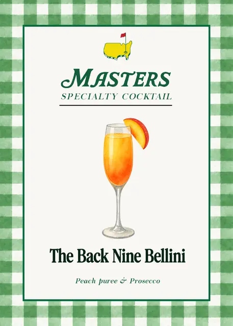 Back Nine Bellini Masters Cocktail Sign