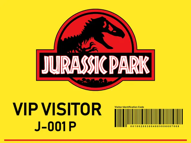 Jurassic Park Landscape VIP Visitor Printable Party Badge