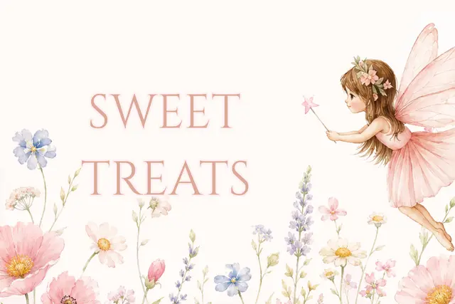 Pink Fairy Garden Sweet Treats Printable Food Sign