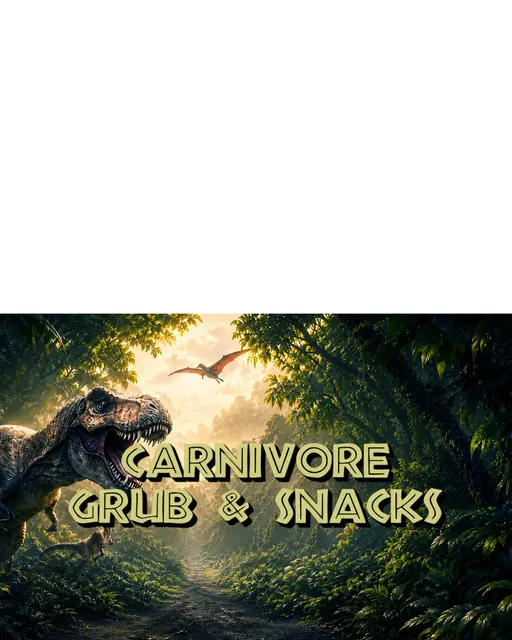 Jurassic Jungle Carnivore Grub Printable Tent Food Label