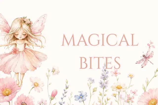 Pink Fairy Garden Magical Bites Printable Food Sign