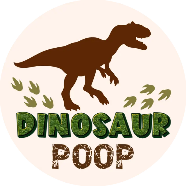 Dinosaur Poop Printable Snack Sticker